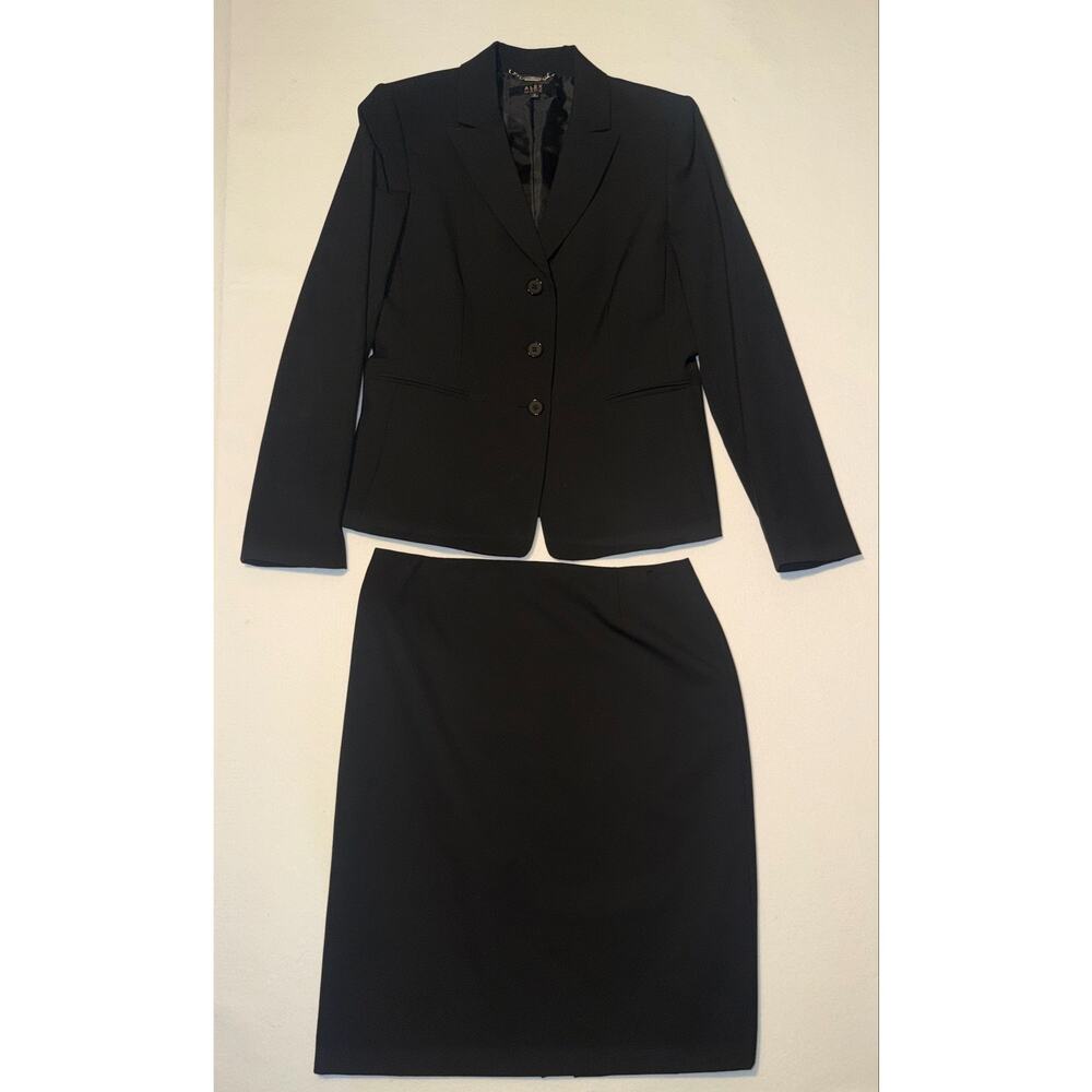 Alex Marie women’s black two piece skirt suit